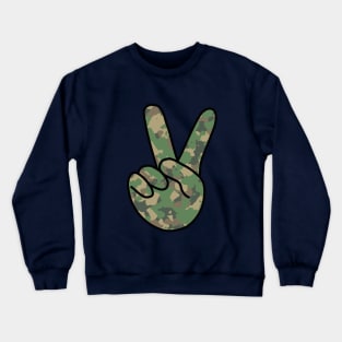 V Sign Camouflage Crewneck Sweatshirt